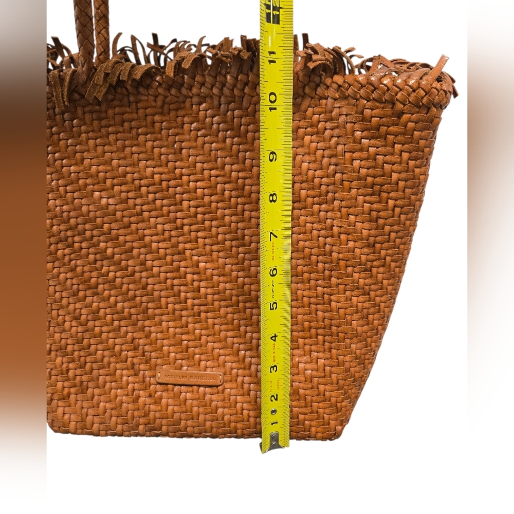 Loeffler Randall Leather Woven  Tote in Brown - Picture 11 of 12